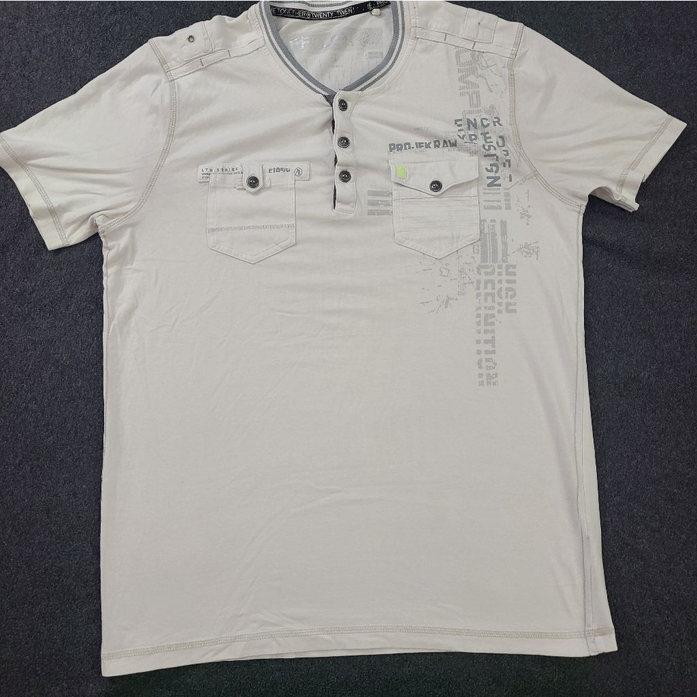 White and Grey Project Shirt Streetwear Vibe